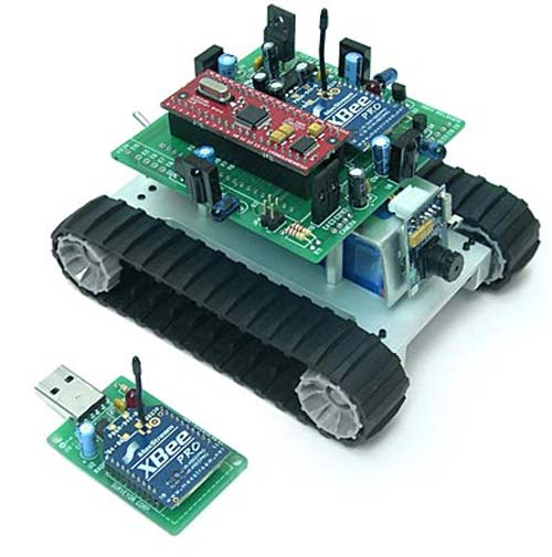 Geeky Toys - The SRV-1 Mobile Surveillance Robot
