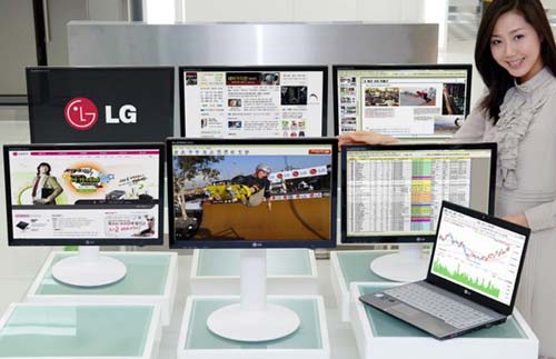 LGâ€™s new Flatron LX206WU Monitor makes multi monitor displays easy