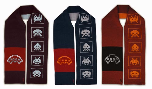 Geeky Clothing - The Space Invaders Scarf
