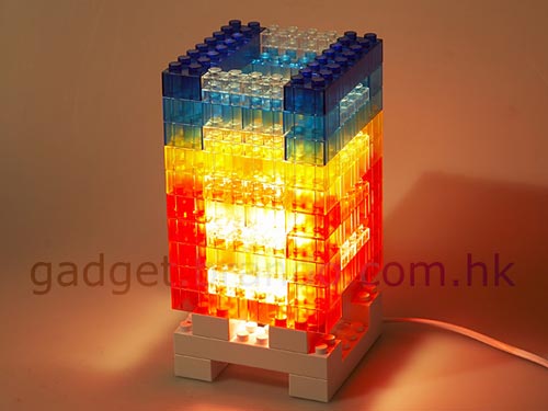 diy brick light
