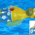 homer simpson floating radio