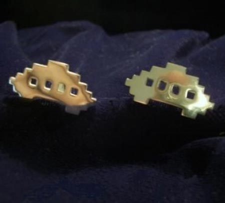 space Invader Cufflinks