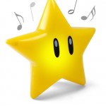 super mario singing glow star
