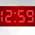 big time digital wall clock