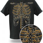 steampunk skeleton t-shirt