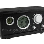 woodne radio clock