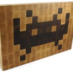 space invaders cutting board