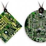 circuit board necklace