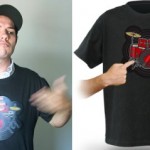 drum kit t-shirt
