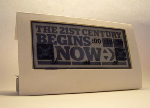 e-ink clock