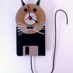 recycled computer clock