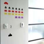 space invaders wall decals