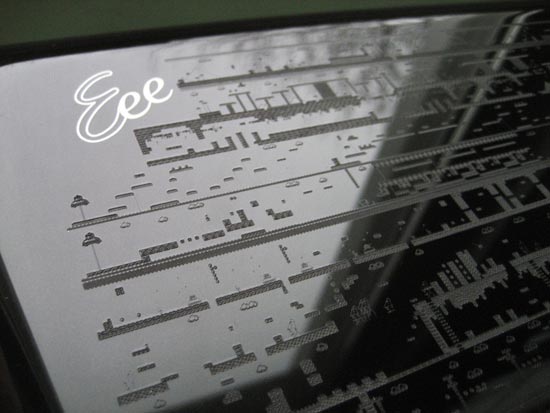 Laser Etched Mario Eee PC