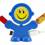 Smiling Face 4 Port USB Hub