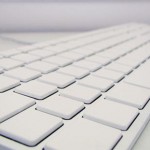 white apple keyboard
