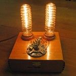 Cigar Box Steampunk Lamp