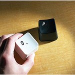Keyboard Keys Salt & Pepper Shakers