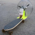 propeller powered skateboard