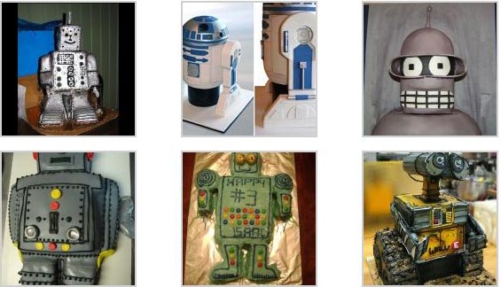 robot cakes