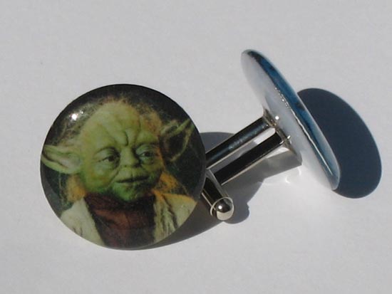yoda cufflinks