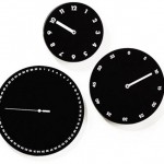 three face wall clock