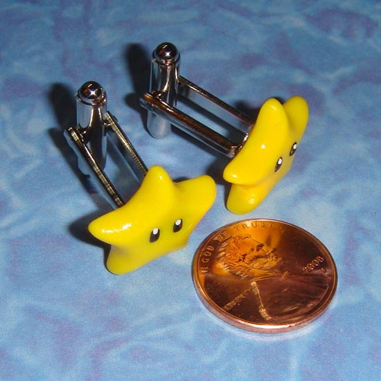 Mario Yellow Star Cufflinks