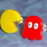 Pacman and Ghost Stud Earrings