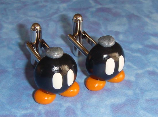 Super Mario Bros Bob-omb Cufflinks