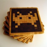 space invaders coasters