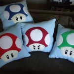 Super Mario Bros Mushroom Pillow Set