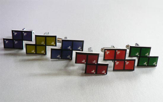 Tetris Cufflinks