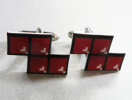 Tetris Cufflinks