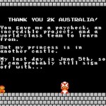 Guy quits job via video game