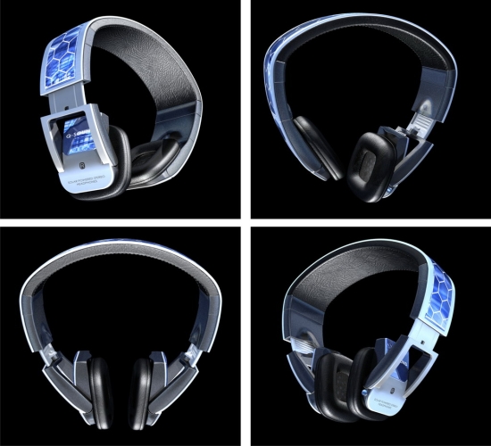 Q-Sound Solar Powered Bluetooth Headphones
