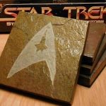 Handmade Star Trek Logo Coasters