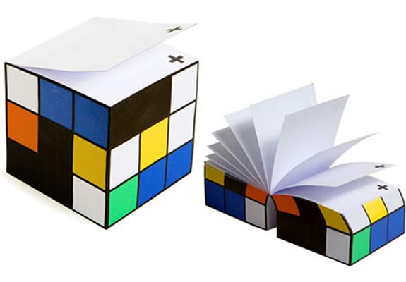 colorblock_note_cube Colorblock Note Cube