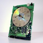 Laser Etched Recycled Circuit Board Clock
