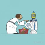 R2-D2 Makes your darker-sides whiter even at 30 degrees T-Shirt