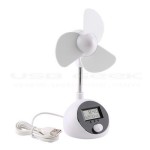 USB Fan and Thermo Clock