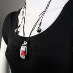 USB Jewel Square Necklace MP3 Player
