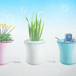 Flowerpot USB Air Purifier