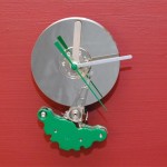Recycled Hard Drive Platter Wall Clock