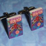 Iron Man Comic Book Cufflinks