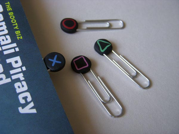PlayStation Controller Paperclip Bookmarks