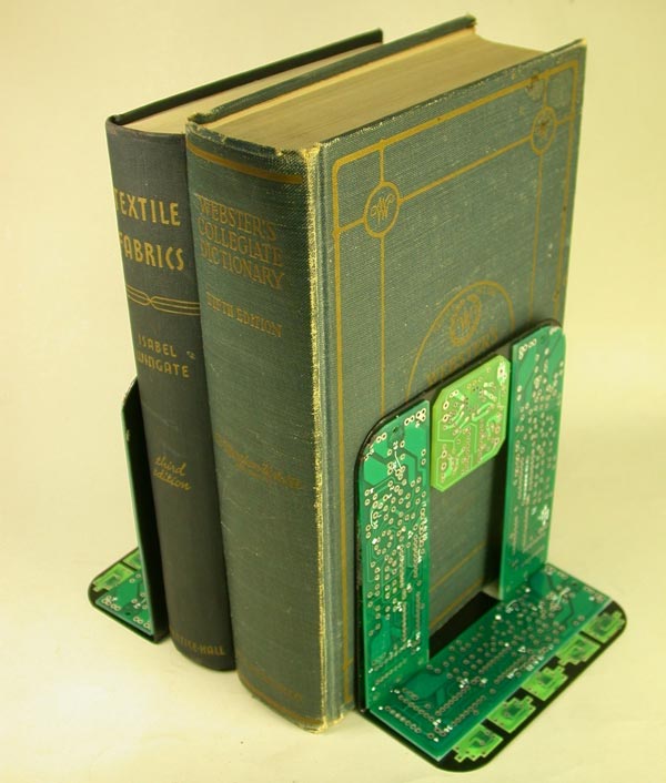 Recycled Circuit Board Bookends