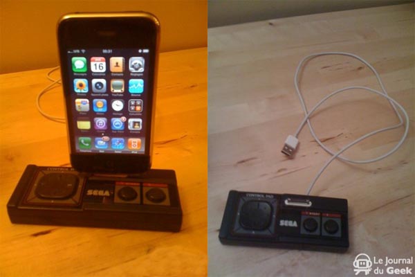 Sega Master System Controller iPhone Dock