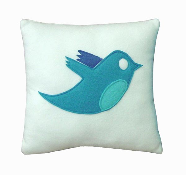 Twitter Bird icon pillow