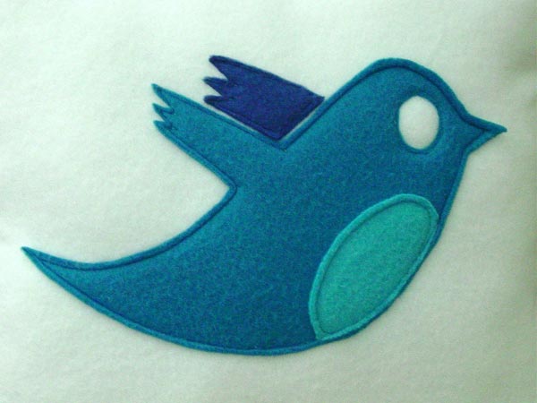 Twitter Bird icon pillow