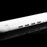 USB 4-Port Hub with Retractable Mouse Pad