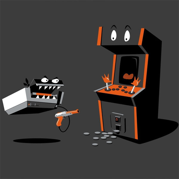 8-Bit Stick Up T-Shirt